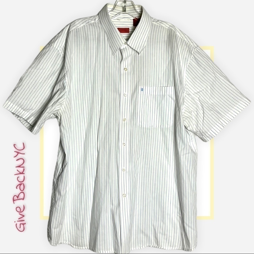 Izod Striped Button Down Shirt Size XL
